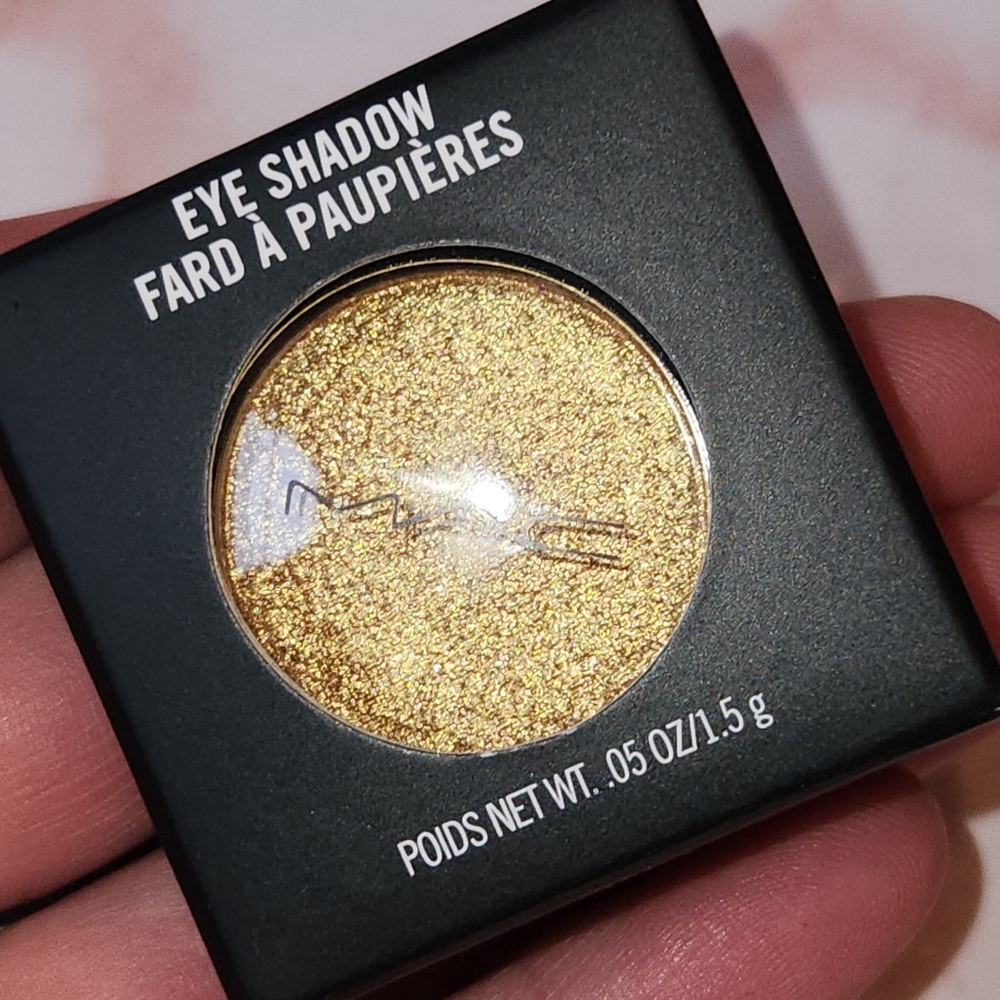 NEW! MAC Cosmetics Frost Eyeshadow, "If It Ain't Baroque" Gold Sparkly